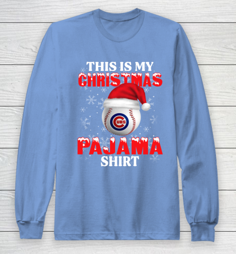 Chicago Cubs This Is My Christmas Pajama Shirt MLB Long Sleeve T-Shirt 8