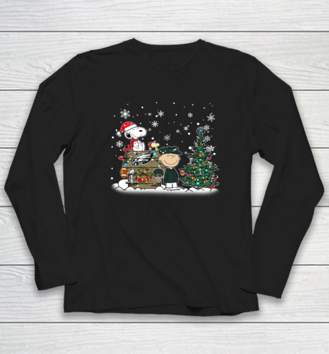 NFL Philadelphia Eagles Snoopy Charlie Brown Christmas Football Super Bowl Long Sleeve T-Shirt