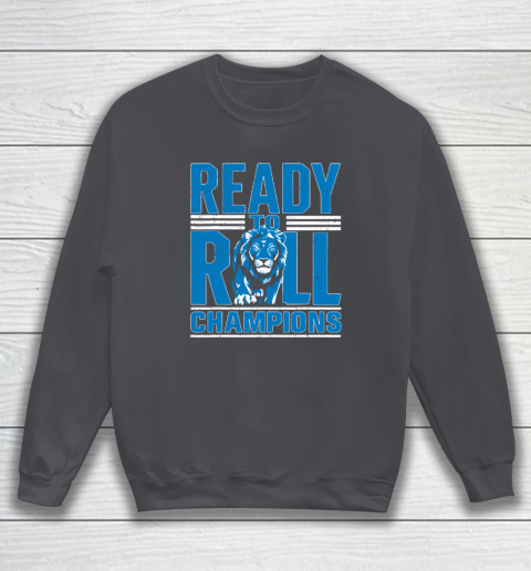 Detroit Ready To Roll Funny Lion Graphic Sweatshirt 3