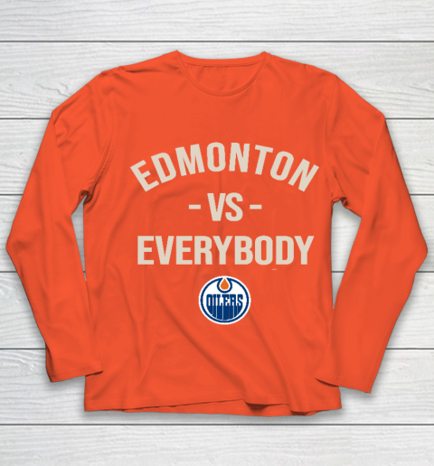 Edmonton Oilers Vs Everybody Youth Long Sleeve 3