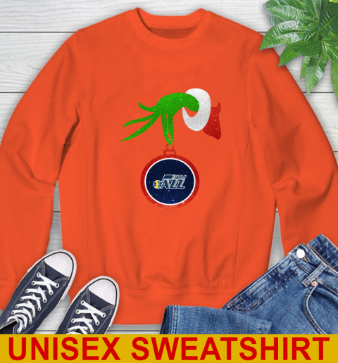 Utah Jazz Grinch Merry Christmas NBA Basketball Sweatshirt 4