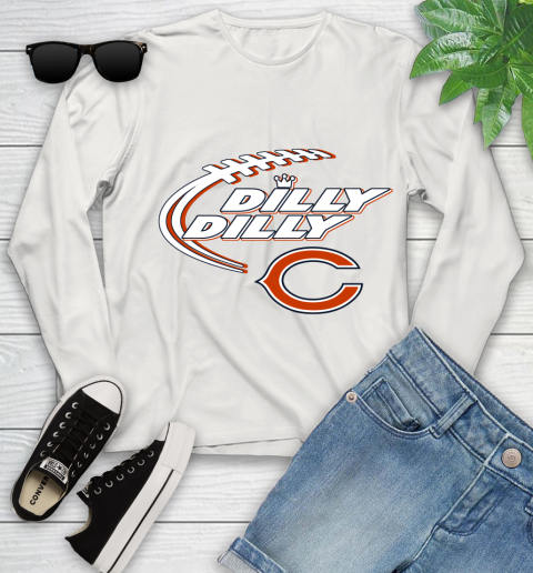 NFL Chicago Bears Dilly Dilly Football Sports Youth Long Sleeve 12