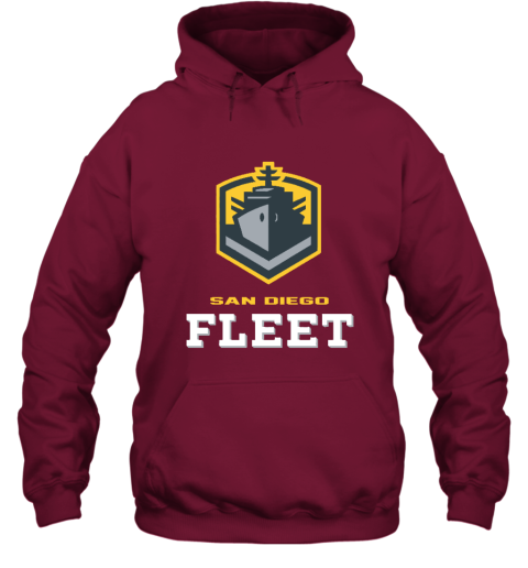 San Diego Fleet logo lyhp san diego fleetlogo hoodie 23 front cardinal red