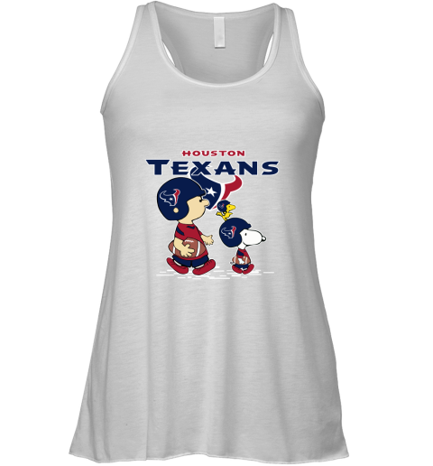 Houston Texans Let's Play Football Together Snoopy NFL Racerback Tank