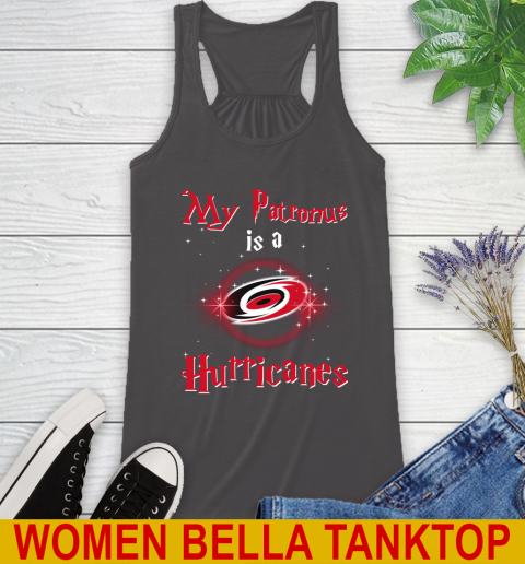 NHL Hockey Harry Potter My Patronus Is A Carolina Hurricanes Racerback Tank 10