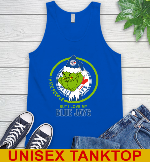 Toronto Blue Jays MLB Christmas Grinch I Hate People But I Love My Favorite Baseball Team Tank Top 5