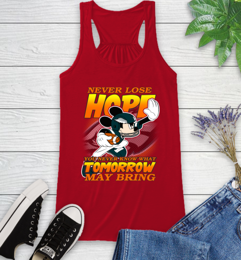 Philadelphia Eagles NFL Football Mickey Disney Never Lose Hope Racerback Tank 5
