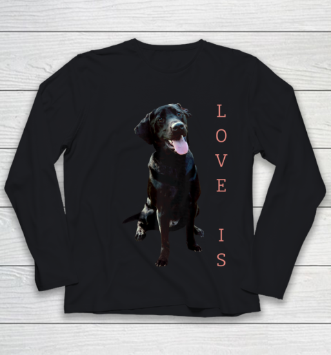 Dog Mom Shirt Labrador Retriever Shirt Women Men Kids Black Lab Dog Mom Youth Long Sleeve