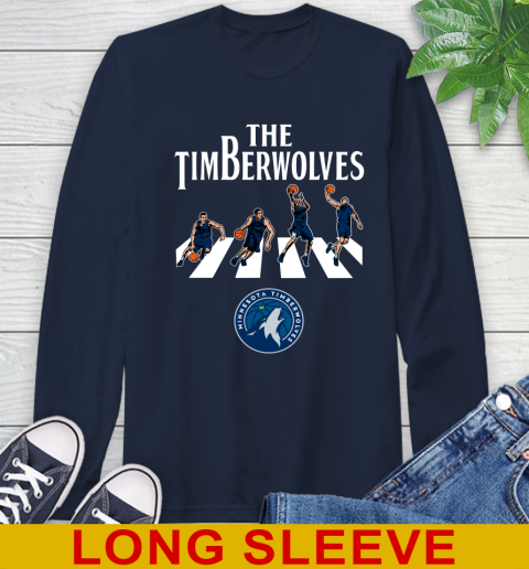 NBA Basketball Minnesota Timberwolves The Beatles Rock Band Shirt Long Sleeve T-Shirt 3