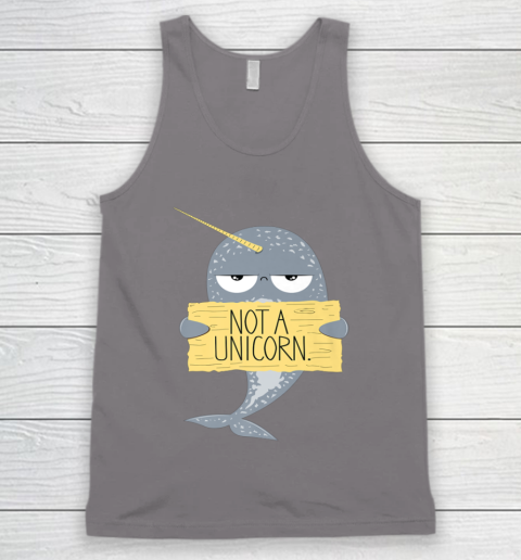 Not A Unicorn Cute Funny Narwhal Graphic Tank Top 7