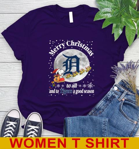 Detroit Tigers Merry Christmas To All And To Tigers A Good Season MLB Baseball Sports Women's T-Shirt 4