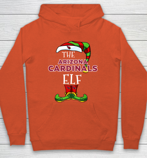 Arizona Cardinals Christmas ELF Funny NFL Hoodie 3