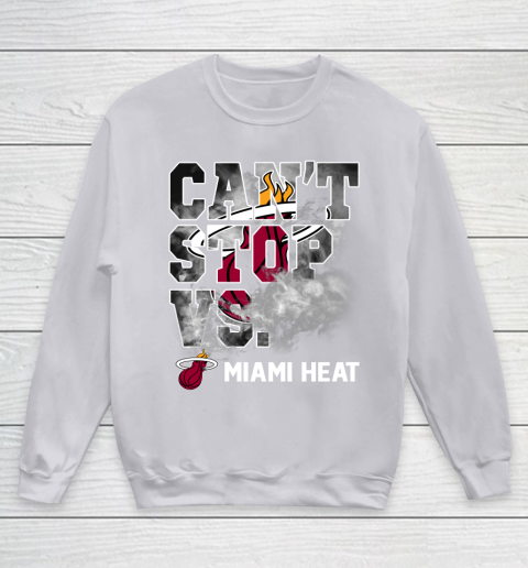 NBA Miami Heat Basketball Can't Stop Vs Youth Sweatshirt 3