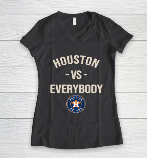 Houston Astros Vs Everybody Women's V-Neck T-Shirt