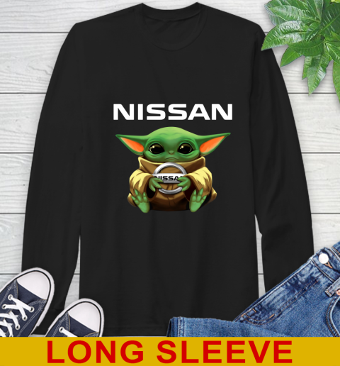 Star Wars Baby Yoda Hugs Nissan Car Shirt 55