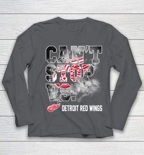 NHL Detroit Red Wings Hockey Can't Stop Vs Youth Long Sleeve 6