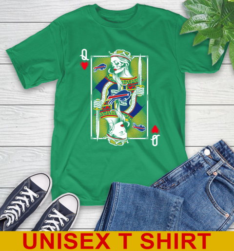 NFL Football Buffalo Bills The Queen Of Hearts Card Shirt T-Shirt 7