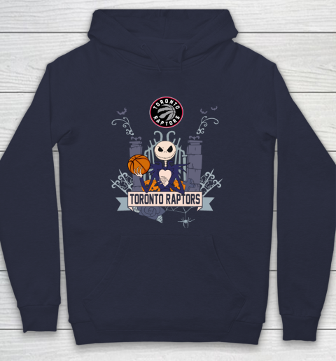 NBA Toronto Raptors Basketball Jack Skellington Halloween Hoodie 2