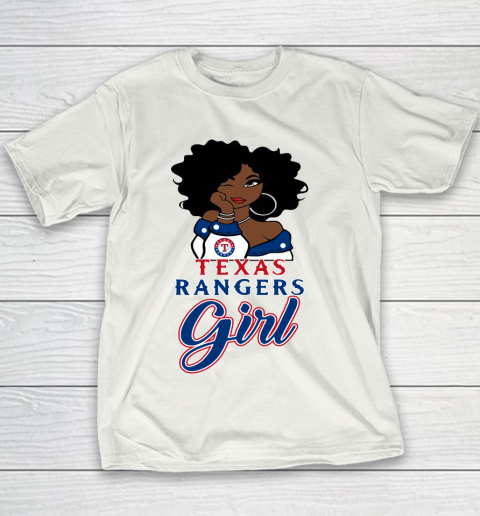 Texas Rangerss Girl MLB Youth T-Shirt 3