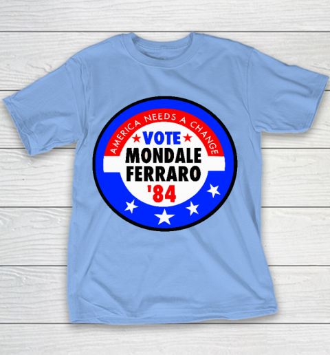 Walter Mondale and Geraldine Ferraro Campaign Button Youth T-Shirt 8