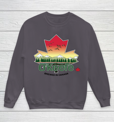 Beer Lover Funny Shirt O'Keefe Brewery  Brewed in Canada Youth Sweatshirt 5