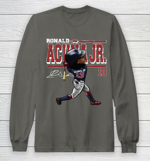 Ronald Acuna Jr Cartoon Long Sleeve T-Shirt 5