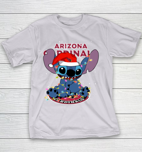 Arizona Cardinals NFL Football noel stitch Christmas Youth T-Shirt 2
