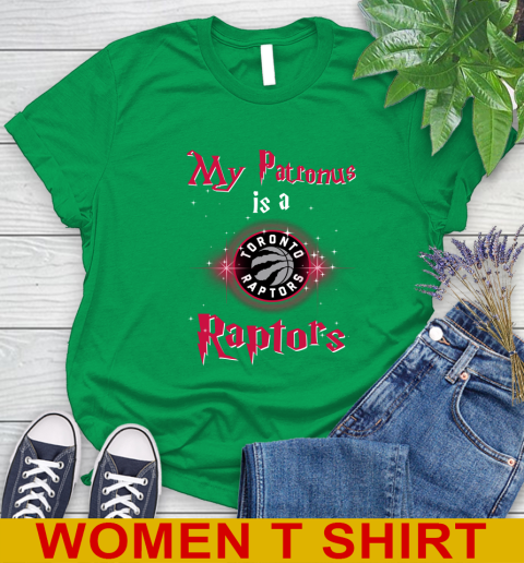 NBA Basketball Harry Potter My Patronus Is A Toronto Raptors Women's T-Shirt 7