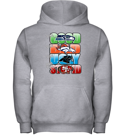 NFL Good Bad Ugly Stupid Mashup Seattle Seahawks Youth Hoodie - Rookbrand