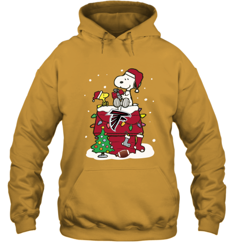 Happy Christmas With Atlanta Falcons Snoopy Hoodie