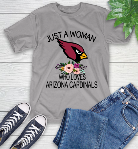 NFL Just A Woman Who Loves Arizona Cardinals Football Sports T-Shirt 4