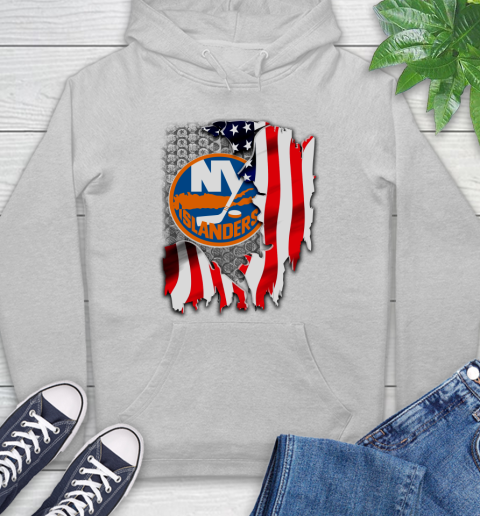 New York Islanders NHL Hockey American Flag Hoodie 6