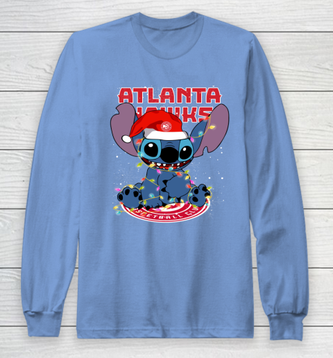 Atlanta Hawks NBA noel stitch Basketball Christmas Long Sleeve T-Shirt 8