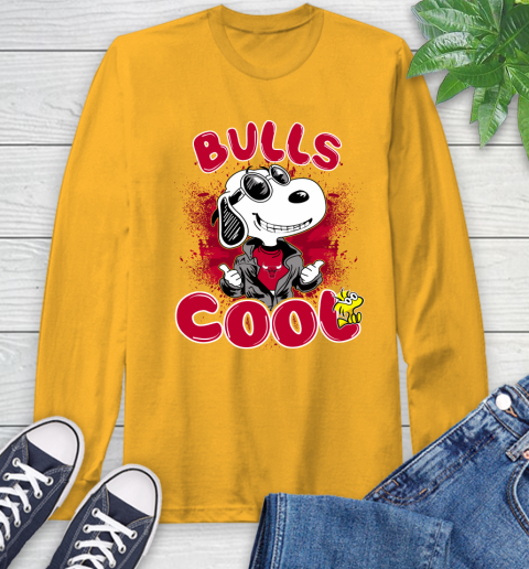 NBA Basketball Chicago Bulls Cool Snoopy Shirt Long Sleeve T-Shirt 2