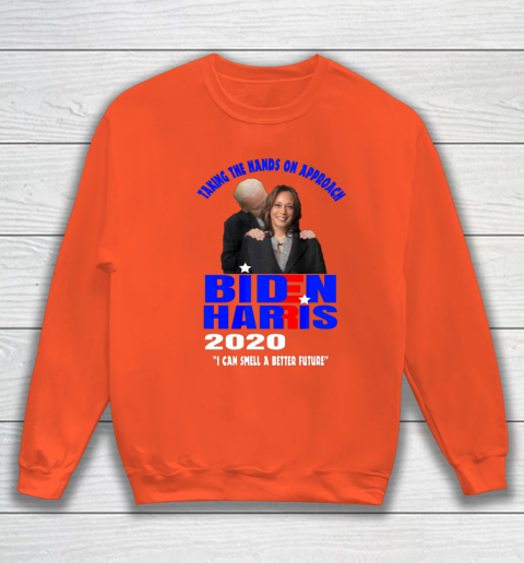 Anti Joe Biden Kamala Harris Hands On Can Smell The Future Sweatshirt 3