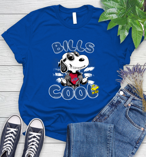 NFL Football Buffalo Bills Cool Snoopy Shirt Women's T-Shirt 10