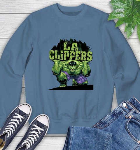 LA Clippers NBA Basketball Incredible Hulk Marvel Avengers Sports Sweatshirt 7