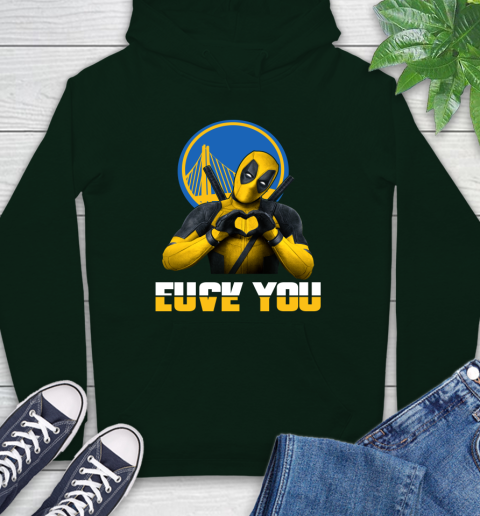 NBA Golden State Warriors Deadpool Love You Fuck You Basketball Sports Hoodie 12