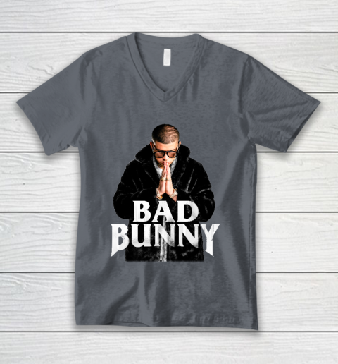 Top Best Design Bad Bunny V-Neck T-Shirt 4