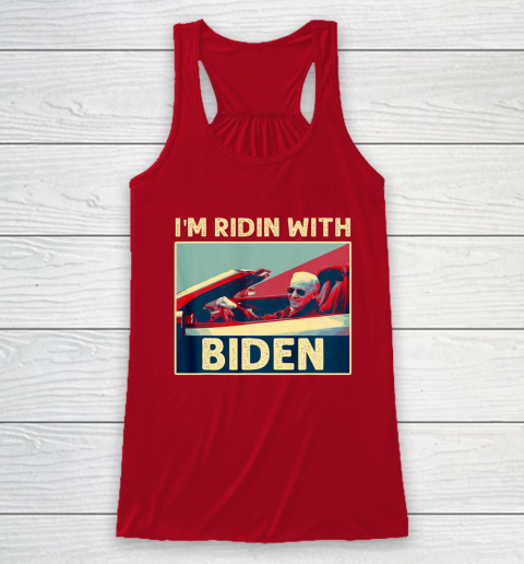 I'm Riding With Joe Biden Racerback Tank 4