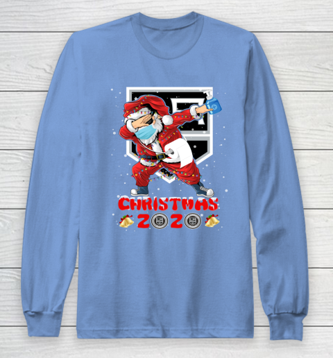 Los Angeles Kings Funny Santa Claus Dabbing Christmas 2020 NHL Long Sleeve T-Shirt 8