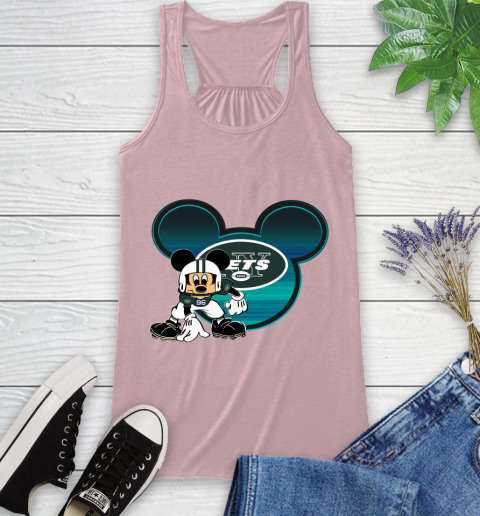 NFL New York Jets Mickey Mouse Disney Football T Shirt Racerback Tank 11