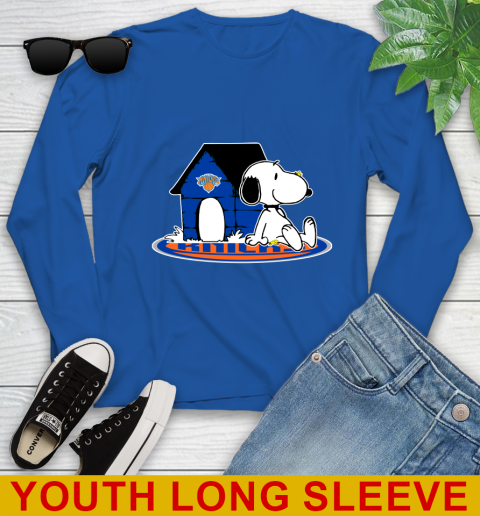 NBA Basketball New York Knicks Snoopy The Peanuts Movie Shirt Youth Long Sleeve 10