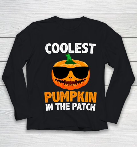 Coolest Pumpkin In The Patch Pumpkin Girls Youth Long Sleeve