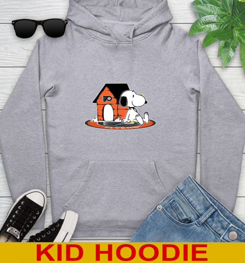 NHL Hockey Philadelphia Flyers Snoopy The Peanuts Movie Shirt Youth Hoodie 6