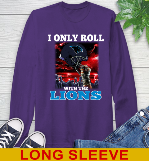 Carolina Panthers NFL Football I Only Roll With My Team Sports Long Sleeve T-Shirt 5