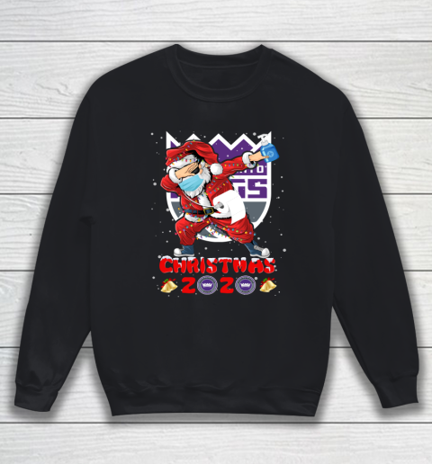 Sacramento Kings Funny Santa Claus Dabbing Christmas 2020 NBA Sweatshirt