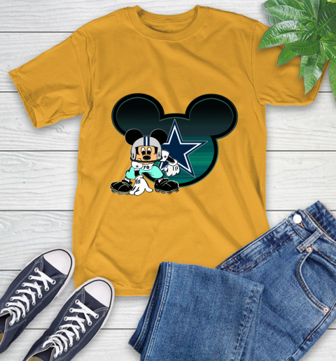 NFL Dallas Cowboys Mickey Mouse Disney Football T Shirt T-Shirt 3