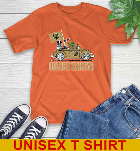 NHL Hockey Vegas Golden Knights Darth Vader Baby Yoda Driving Star Wars Shirt T-Shirt 5