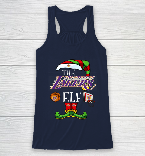 Los Angeles Lakers Christmas ELF Funny NBA Racerback Tank 9 Los Angeles Lakers Christmas ELF Funny NBA Racerback Tank - Image 9